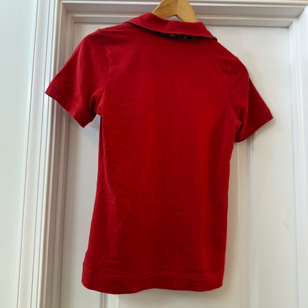 Bogner Red Fitted Polo Shirt with Short Sleeves - Picture 3 of 3